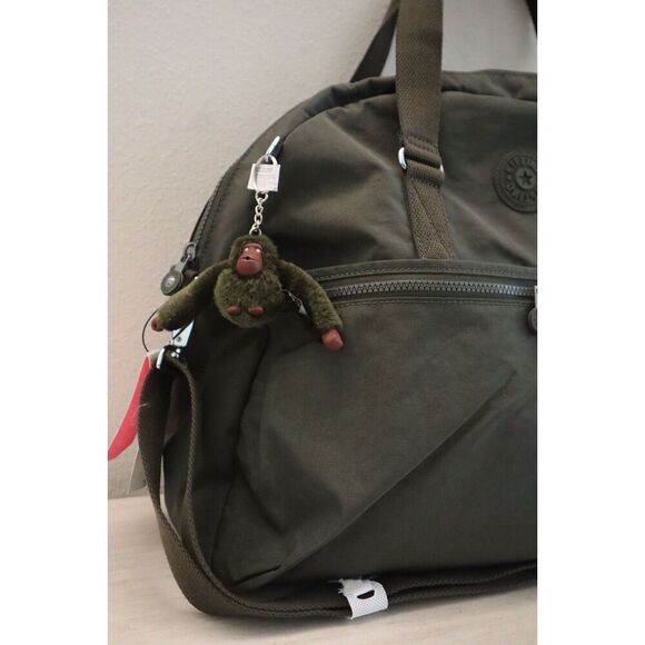 Kipling K15387-3DU Unisex Field Green Eugina Nylon Satchel Tote Bag - Picture 6 of 10